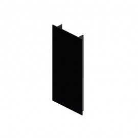 134mm Services Duct/Mullion Cover Profile - Black