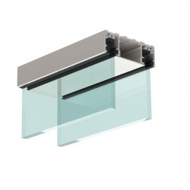 Double Glazed Top Profile - Silver Anodised