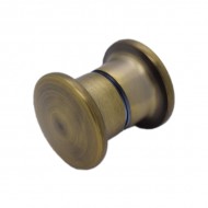 38mm x 20mm Shower Door Knob - Antique Brass
