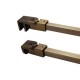 1200mm SQ Support Bar With Swivel Fitting - Antique Brass