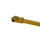1200mm SQ Support Bar With Swivel Fitting - Polished Brass