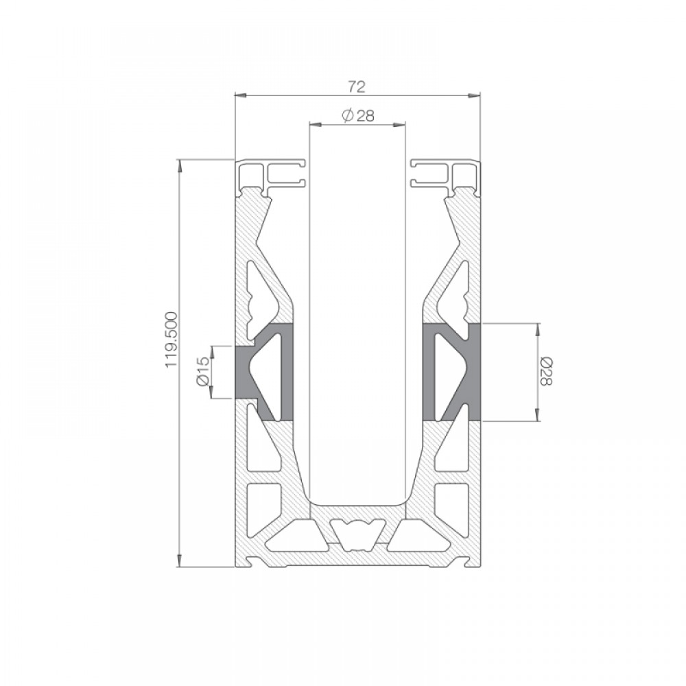 Crystal View 3 Metre Side Mounted Kit For 12mm Glass - Black