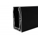CVone Base Fixed Frameless Balustrade Profile - Black