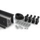 Crystal View 3 Metre Side Mounted Kit For 19mm Glass - Black