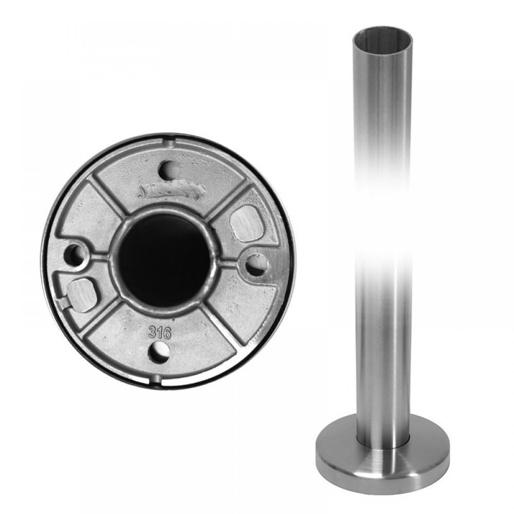 972mm End Type Balustrade Post Inc. Clamps For 10mm Glass