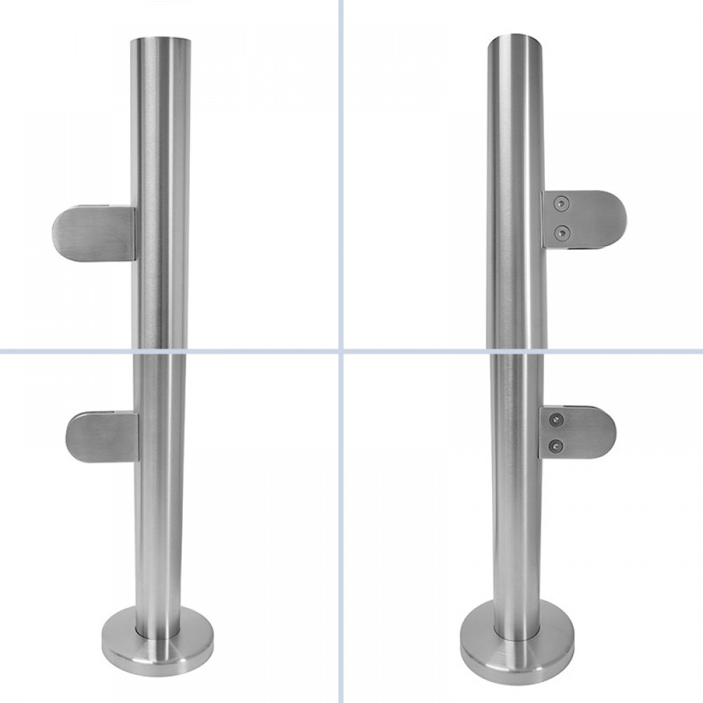 972mm End Type Balustrade Post Inc. Clamps For 10mm Glass
