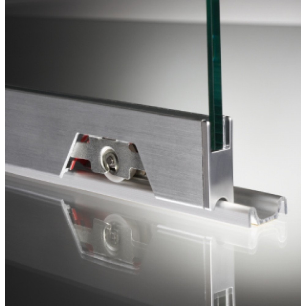 Sliding Track For Glass Cabinet or Hatch Doors 