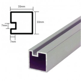 Counter Posts End Piece - 6mm Glass - 1.8 Metres