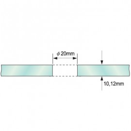 Single Point Partition Fitting For 8-12mm Glass