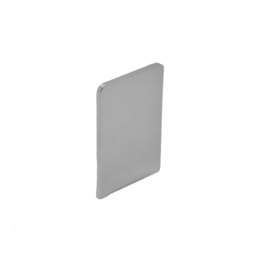 End Cap For 25x50mm Brushed Stainless