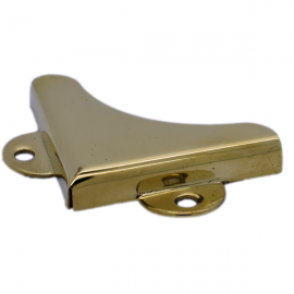 Polished Brass Face Fixing Mirror Clips 4mm