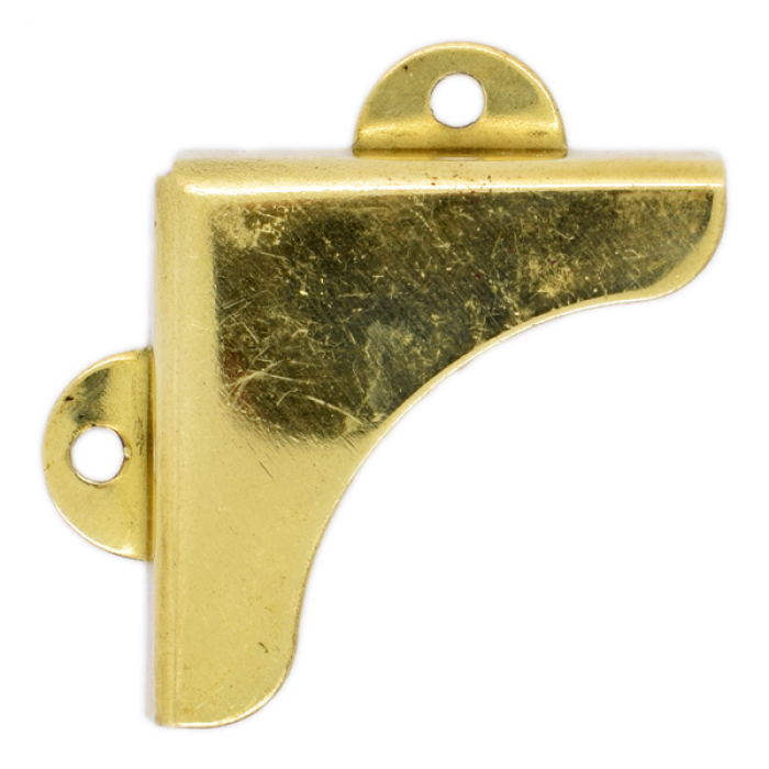 Polished Brass Face Fixing Mirror Clips 6mm