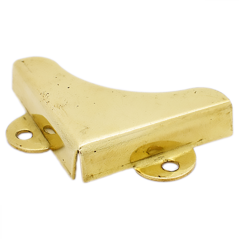 Polished Brass Face Fixing Mirror Clips 6mm
