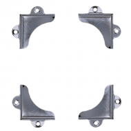 Chrome Plated Face Fixing Mirror Clips 4mm