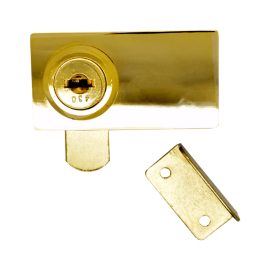 Extended Type Double Swing Door Lock Gold
