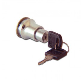 Push Type Cylinder Lock For Sliding Doors Chrome