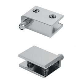 Non Drill Hinge 4-8mm - Chrome Plated