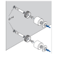 50mm Adjustable Point Fixture - 316SS - 40mm Standoff