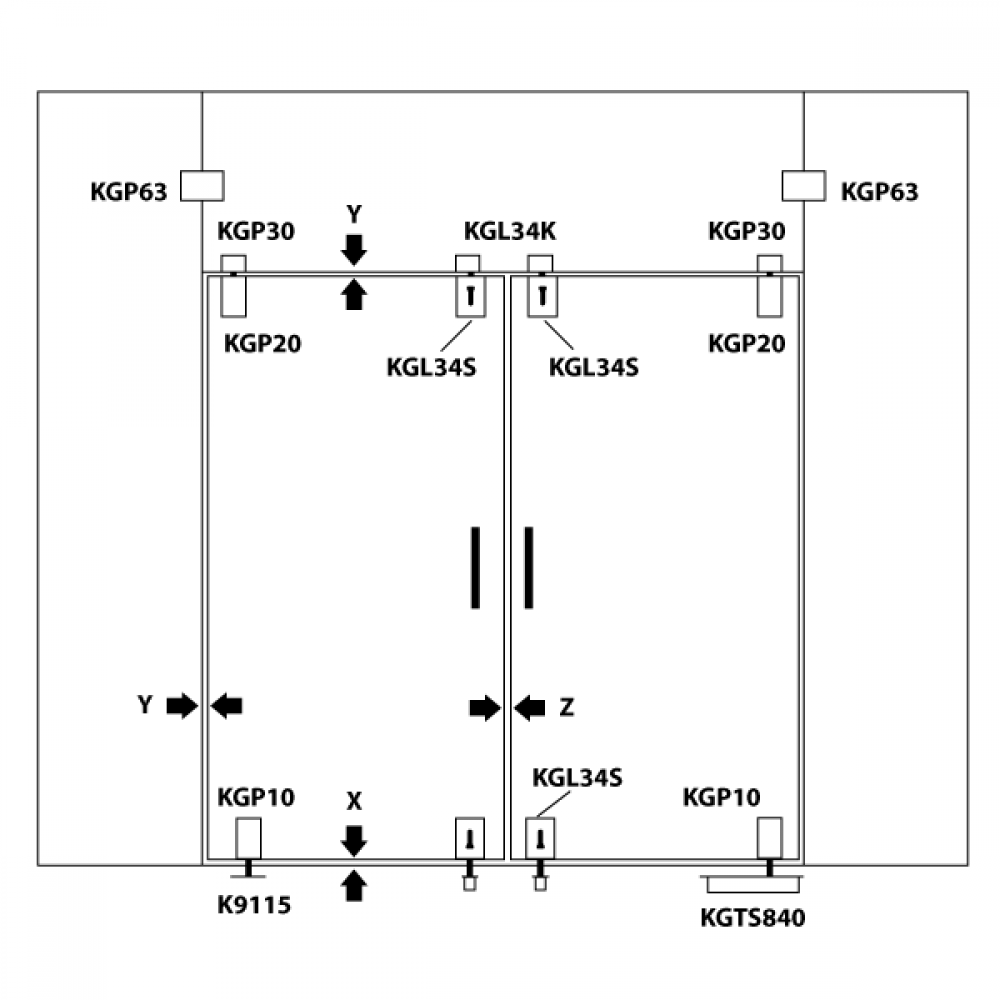 Floor Pivot Bearing