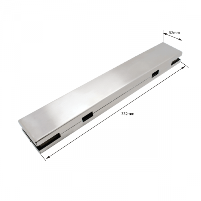 Double Overpanel Strike Box - Satin Stainless