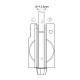 GCC Glass Door Hydraulic Bottom Patch Fitting - Hold Open