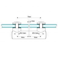 180 Degree Glass To Glass Connector