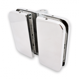 180 Degree Hinge - 8-10mm Glass - Polished Stainless Steel