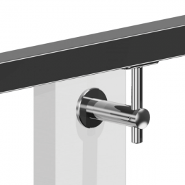 Adjustable Wall to handrail bracket - Flat