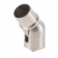 Variable Handrail To Post Side Connector. 48.3mm 316SS