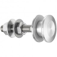 50mm Dia. Flat Head Fixed Bolt For 22 - 26mm Thick Glass