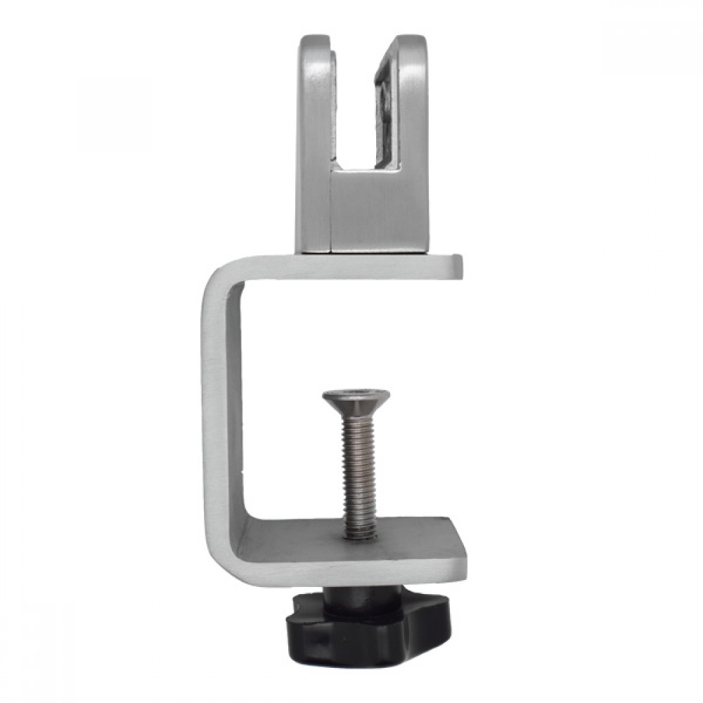 Stainless Steel Desk Partition Clamp - 6/8/10mm Thick Glass
