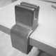 Stainless Steel Desk Partition Clamp - 6/8/10mm Thick Glass