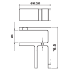90 Degree SS Glass To Glass Panel Support 20-21.5mm Glass