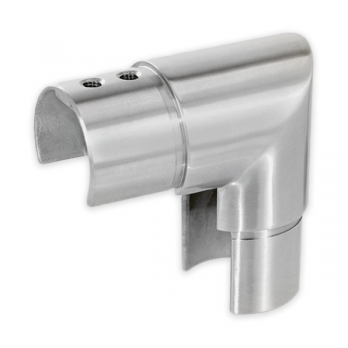 Slotted Handrail 90 Degree Vertical Connector - 48.3 x 1.5mm