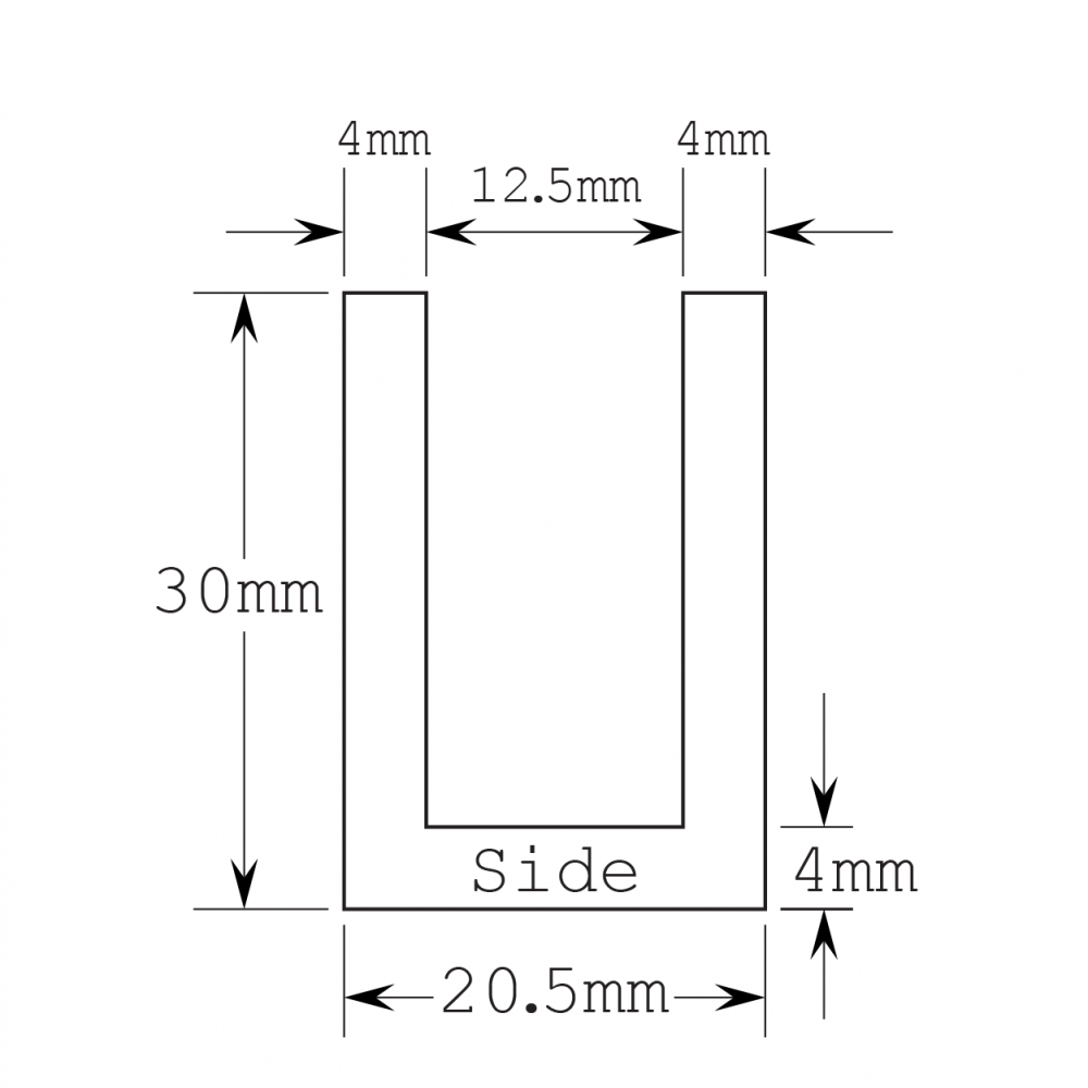 Shelf Support - Chrome - 8-12mm Glass