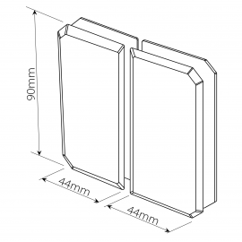 Bi-Folding 180 Degree - Inward Glass To Glass - BN