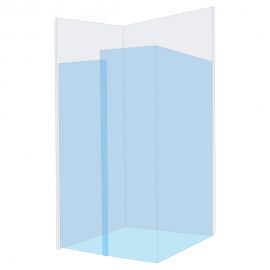 Easi-Glide Wall 2 Glass/Glass 2 Glass/Wall2Wall Kit (1500mm)