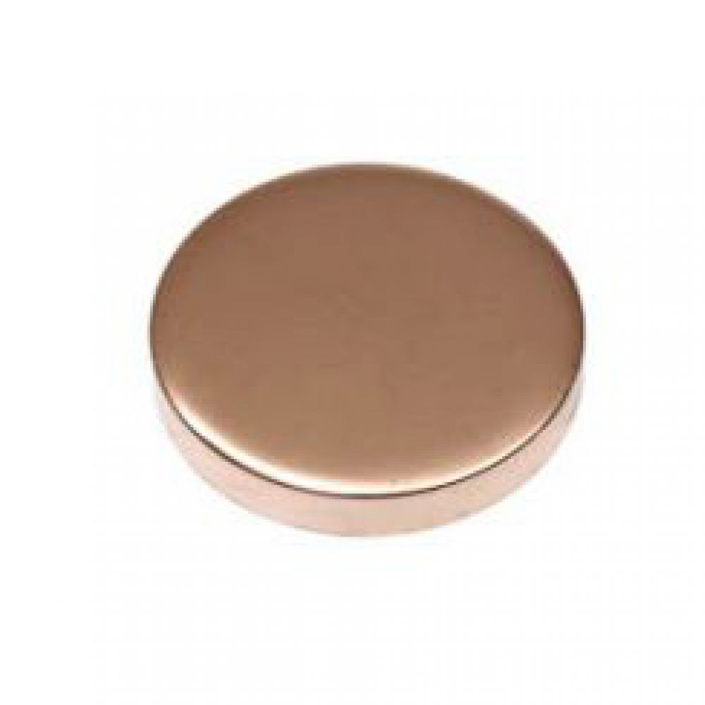 15mm - Flat Caps Copper & Lacquered