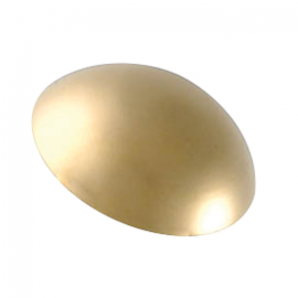10mm - Dome Coverheads Polished Brass