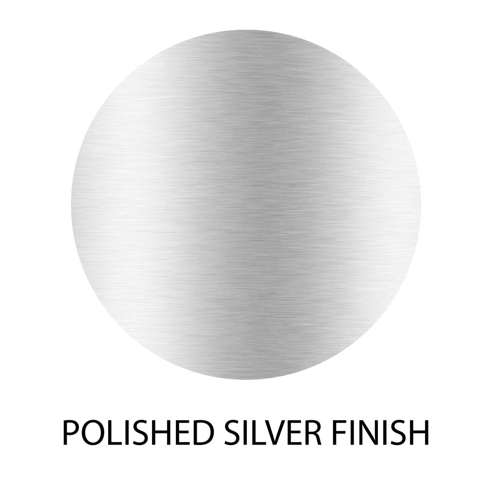 17 mm Polished Silver U Channel 12mm Glass