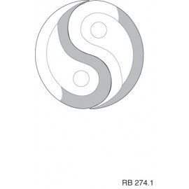 Yin & Yang (Chinese Script) 120mm diameter (2)