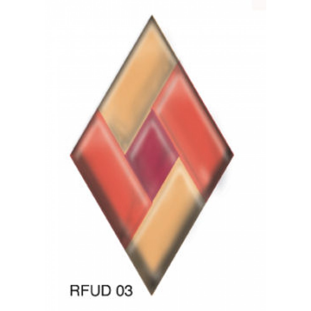 Diamond 101x178mm Red/ Orange/Amber