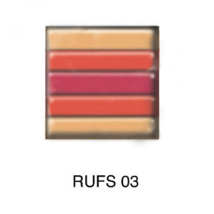 Square  60x60mm Red/Orange/Amber