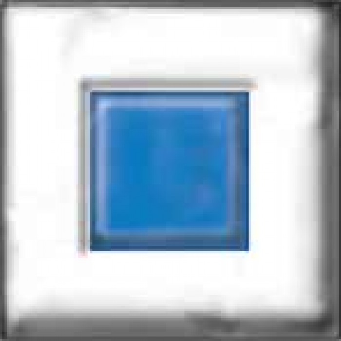 Square 40x40mm Dark Blue on Clear