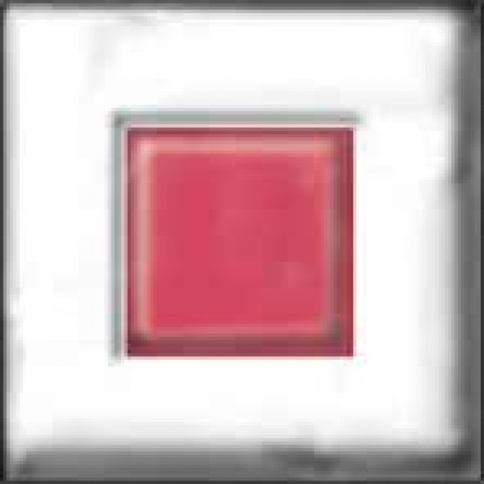 Square 40x40mm Red on Clear