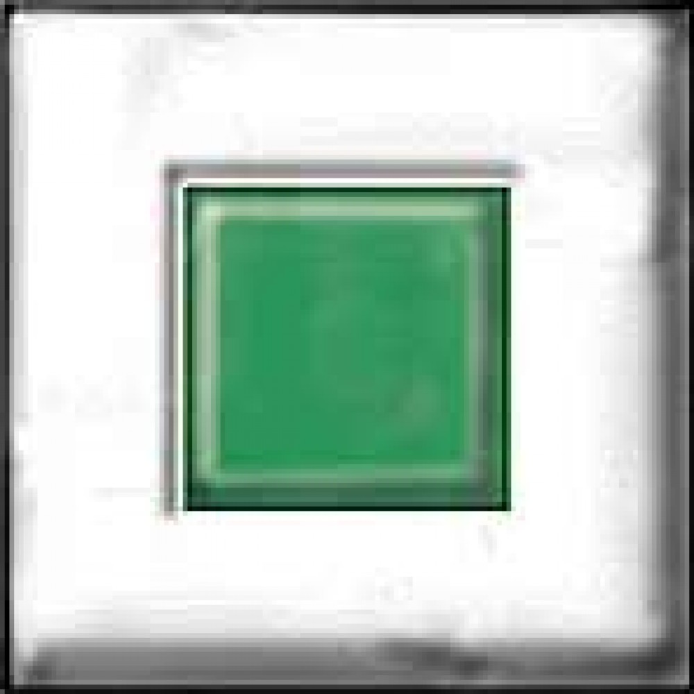 Square 40x40mm Dark Green on Clear